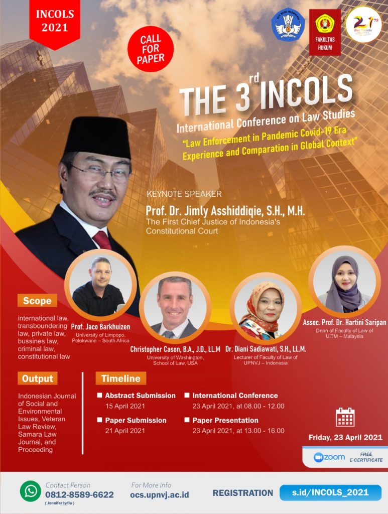 International Conference on Law Studies (INCOLS)
