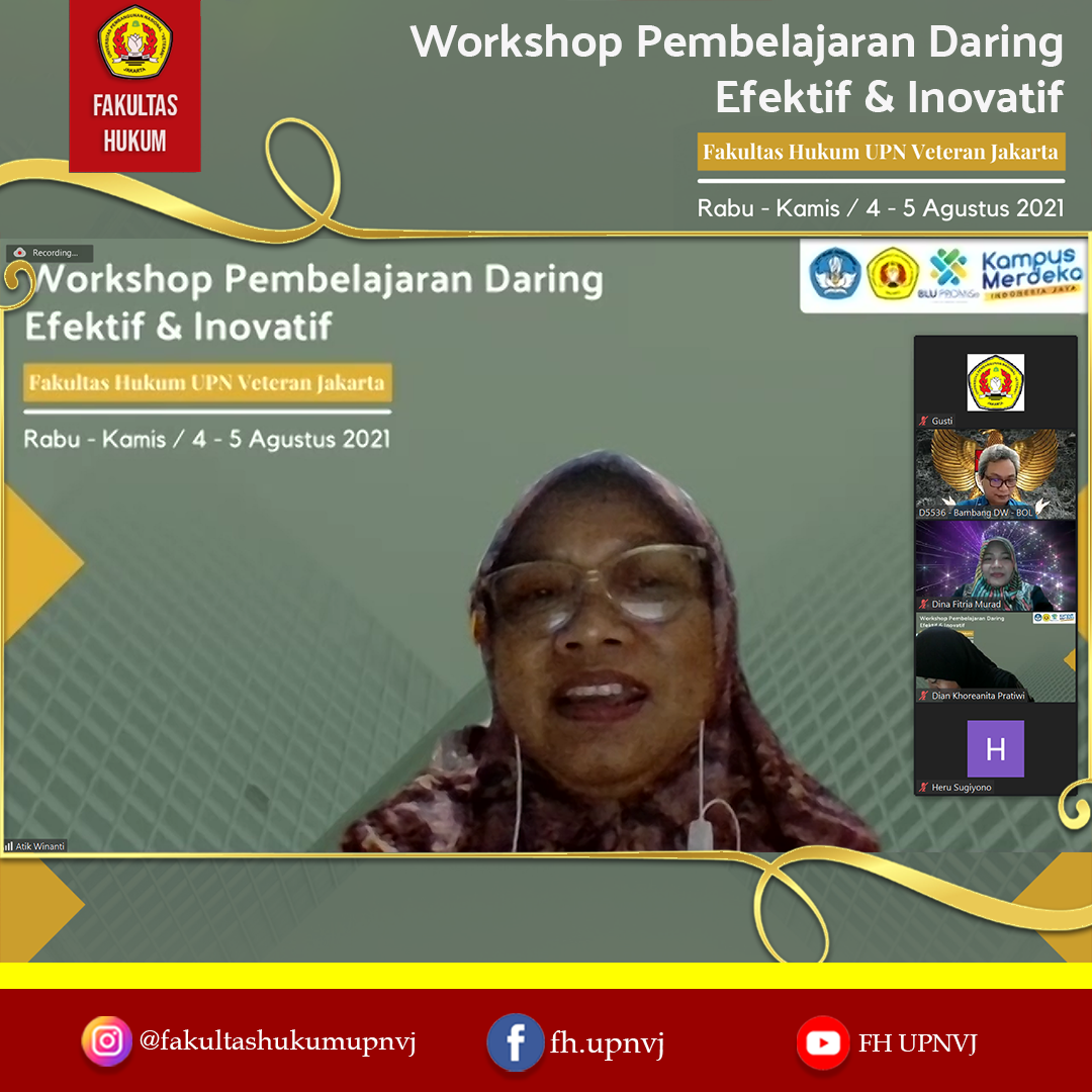 Fakultas Hukum Upn Veteran Jakarta Mengadakan Kegiatan Workshop