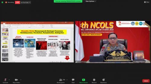 4th NCOLS (National Conference on Law Studies) dengan tema Perkembangan Hukum Indonesia di Era Digitalisasi dan Pasca Pandemi Covid-19.” ( (3)