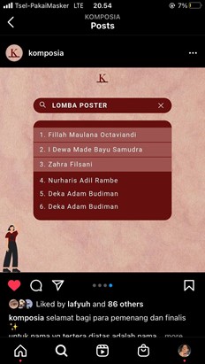 Mahasiswi Fakultas Hukum UPN Veteran Jakarta meraih Juara 1 Lomba Poster3 2022