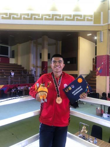 Mahasiswa Fakultas Hukum UPN Veteran Jakarta kembali memperoleh Medali Emas dan Medali Perunggu pada Cabang Olahraga Muaythai Kejuaraan PON XX Papua 2021 (14)