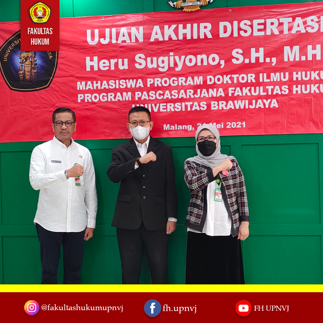Selamat dan Sukses kepada Bapak Heru Sugiyono, S.H., M.H. Dosen Tetap ...