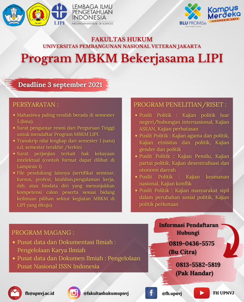 Fakultas Hukum UPN Veteran Jakarta Melewati Program MBKM Bekerjasama ...