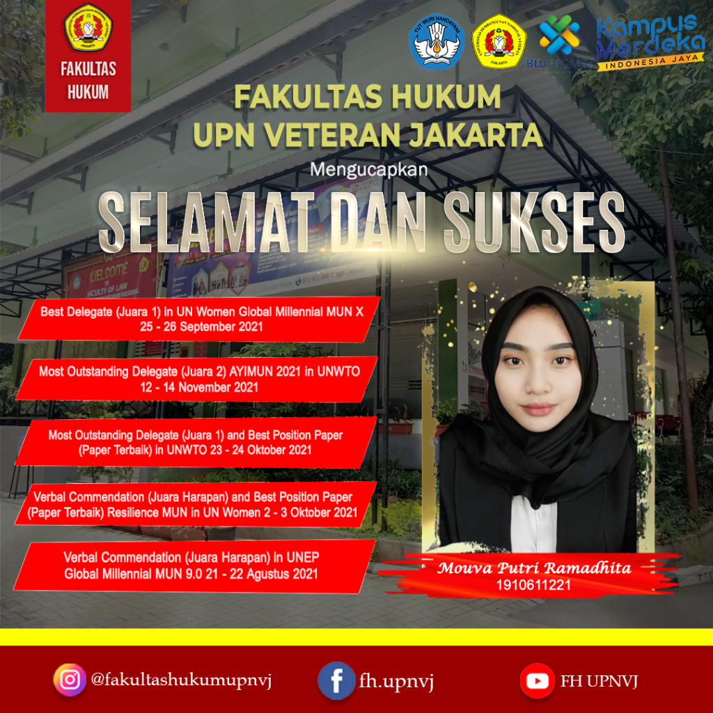 Mahasiswa Fakultas Hukum Upn Veteran Jakarta Meraih 5 Prestasi Internasional Fakultas Hukum 5097