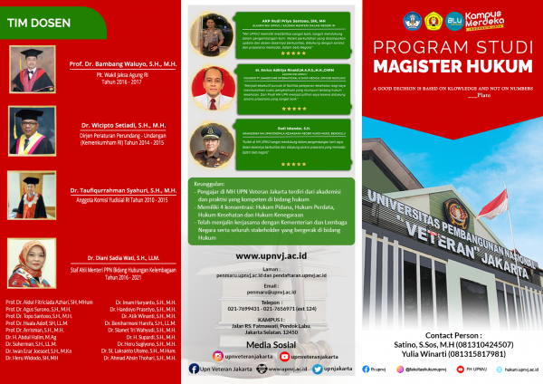 Pendaftaran Magister Hukum UPN Veteran Jakarta 2022 | Fakultas Hukum ...