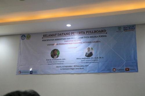 Fakultas Hukum UPN Veteran Jakarta mengadakan kegiatan dalam rangka Percepatan Akreditasi dan Penguatan Tata Kelola Jurnal (3)